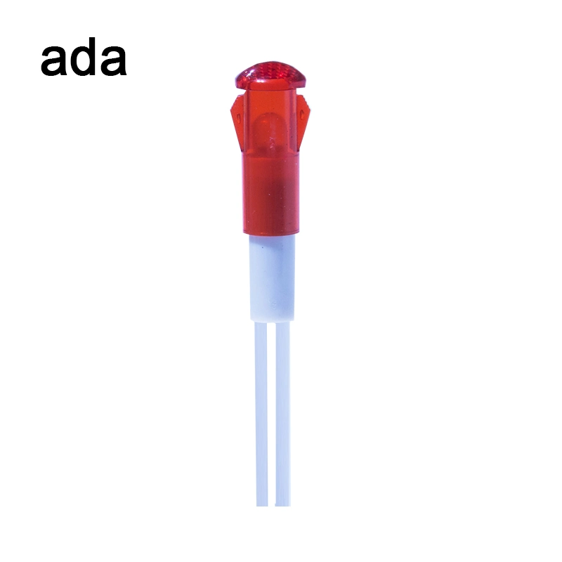 Cửa lò nhựa 8mm đèn chỉ số LED 6V 12V 24V đèn chỉ số LED 0