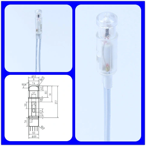 Đèn chỉ dẫn cáp trong suốt A-01 Đèn chỉ số điện Neon cho bảng điều khiển 0